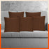 AKIRA Jute Cushion Covers For Home | Bronze (Set of 5 - 16 x 16 Inches)